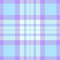 Festive check fabric pattern, greeting card tartan plaid . Sexual background textile seamless texture in cyan and indigo colors. vector