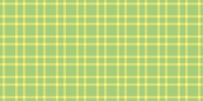 Cut out check background texture, summer plaid tartan textile. Customize fabric pattern seamless in green and yellow colors. vector