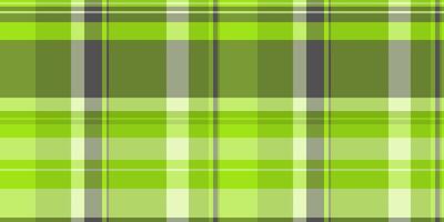 New background textile check, scarf plaid seamless fabric. Smooth pattern texture tartan in lime and green colors. vector