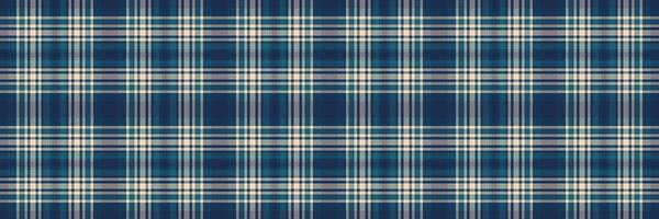 Cozy check tartan textile, baby seamless background pattern. Eps fabric texture plaid in cyan and peach puff colors. vector