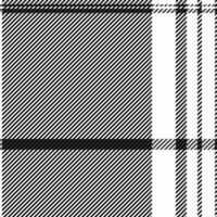 Tech background check pattern, invite texture textile seamless. Outfit tartan fabric plaid in black and white colors. vector