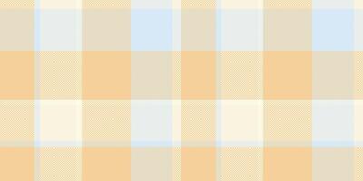 Setting fabric background, canadian pattern tartan textile. Fluffy check texture seamless plaid in amber and light colors. vector