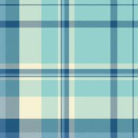 Amazing seamless texture, mockup plaid fabric pattern. Kingdom tartan background check textile in light and cyan colors. vector