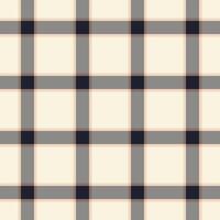 Grunge tartan textile pattern, fold check fabric. New york texture background plaid seamless in light and stone grey colors. vector