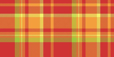 Sparse tartan plaid background, postcard pattern fabric. Simplicity textile texture seamless check in red and orange colors. vector