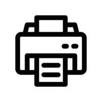 printer icon. line icon for your website, mobile, presentation, and logo design. vector