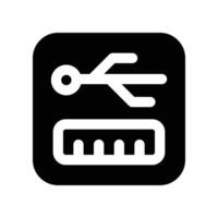 usb port icon. glyph icon for your website, mobile, presentation, and logo design. vector
