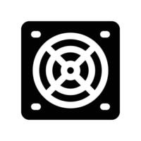 fan icon. glyph icon for your website, mobile, presentation, and logo design. vector