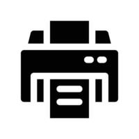 printer icon. glyph icon for your website, mobile, presentation, and logo design. vector
