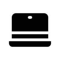 laptop icon. glyph icon for your website, mobile, presentation, and logo design. vector