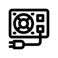 power supply icon. line icon for your website, mobile, presentation, and logo design. vector