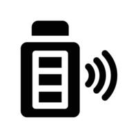 battery icon. glyph icon for your website, mobile, presentation, and logo design. vector