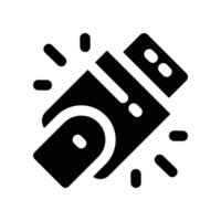 flash disk icon. glyph icon for your website, mobile, presentation, and logo design. vector