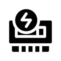 ram icon. glyph icon for your website, mobile, presentation, and logo design. vector