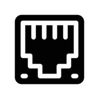 ethernet icon. glyph icon for your website, mobile, presentation, and logo design. vector
