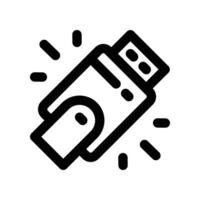 flash disk icon. line icon for your website, mobile, presentation, and logo design. vector