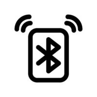 bluetooth icon. line icon for your website, mobile, presentation, and logo design. vector