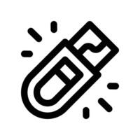 usb drive icon. line icon for your website, mobile, presentation, and logo design. vector
