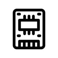 ssd icon. line icon for your website, mobile, presentation, and logo design. vector