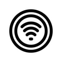 wifi icon. line icon for your website, mobile, presentation, and logo design. vector