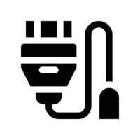 hdmi icon. glyph icon for your website, mobile, presentation, and logo design. vector