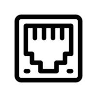 ethernet icon. line icon for your website, mobile, presentation, and logo design. vector