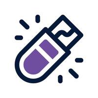 usb drive icon. dual tone icon for your website, mobile, presentation, and logo design. vector