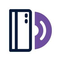 cd icon. dual tone icon for your website, mobile, presentation, and logo design. vector