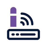 router icon. dual tone icon for your website, mobile, presentation, and logo design. vector