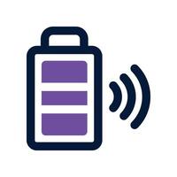battery icon. dual tone icon for your website, mobile, presentation, and logo design. vector