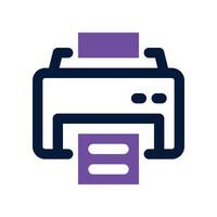 printer icon. dual tone icon for your website, mobile, presentation, and logo design. vector