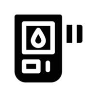 glucometer icon. glyph icon for your website, mobile, presentation, and logo design. vector