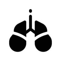 lungs icon. glyph icon for your website, mobile, presentation, and logo design. vector