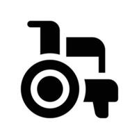 wheelchair icon. glyph icon for your website, mobile, presentation, and logo design. vector