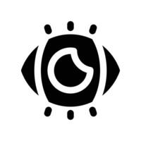 eye icon. glyph icon for your website, mobile, presentation, and logo design. vector
