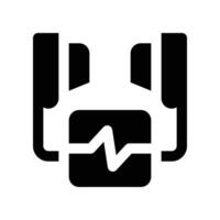 defibrillator icon. glyph icon for your website, mobile, presentation, and logo design. vector