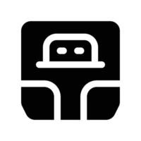 body scale icon. glyph icon for your website, mobile, presentation, and logo design. vector