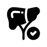 liver icon. glyph icon for your website, mobile, presentation, and logo design. vector