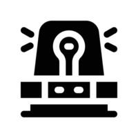 siren icon. glyph icon for your website, mobile, presentation, and logo design. vector
