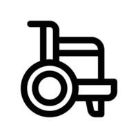 wheelchair icon. line icon for your website, mobile, presentation, and logo design. vector