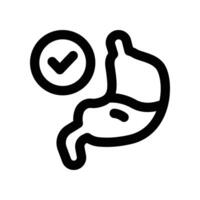 stomach icon. line icon for your website, mobile, presentation, and logo design. vector