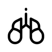lungs icon. line icon for your website, mobile, presentation, and logo design. vector