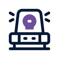 siren icon. dual tone icon for your website, mobile, presentation, and logo design. vector