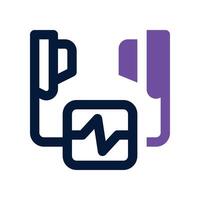 defibrillator icon. dual tone icon for your website, mobile, presentation, and logo design. vector