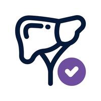 liver icon. dual tone icon for your website, mobile, presentation, and logo design. vector
