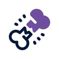 broken bone icon. dual tone icon for your website, mobile, presentation, and logo design. vector