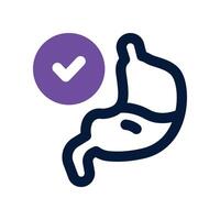 stomach icon. dual tone icon for your website, mobile, presentation, and logo design. vector