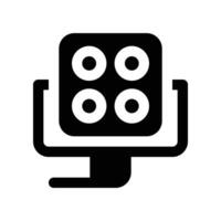 medical lamp icon. glyph icon for your website, mobile, presentation, and logo design. vector