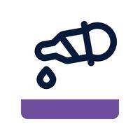blood test icon. dual tone icon for your website, mobile, presentation, and logo design. vector