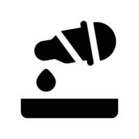 blood test icon. glyph icon for your website, mobile, presentation, and logo design. vector